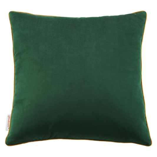 Accentuate 18" Performance Velvet Throw Pillow, Velvet, Green Brown, 20454