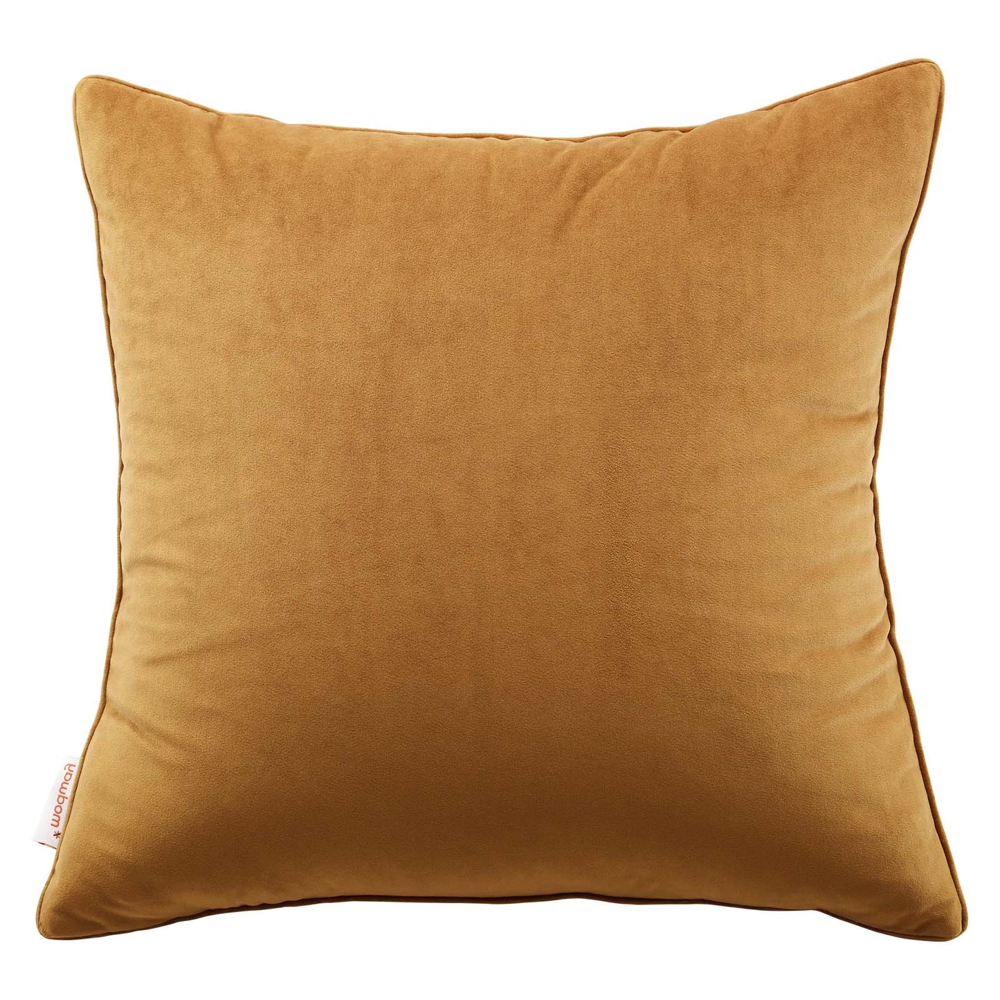 Enhance 20" Performance Velvet Throw Pillow, Velvet, Brown, 20457