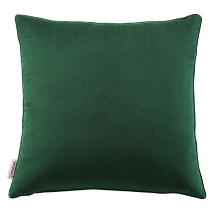 Enhance 20" Performance Velvet Throw Pillow, Velvet, Green, 20458