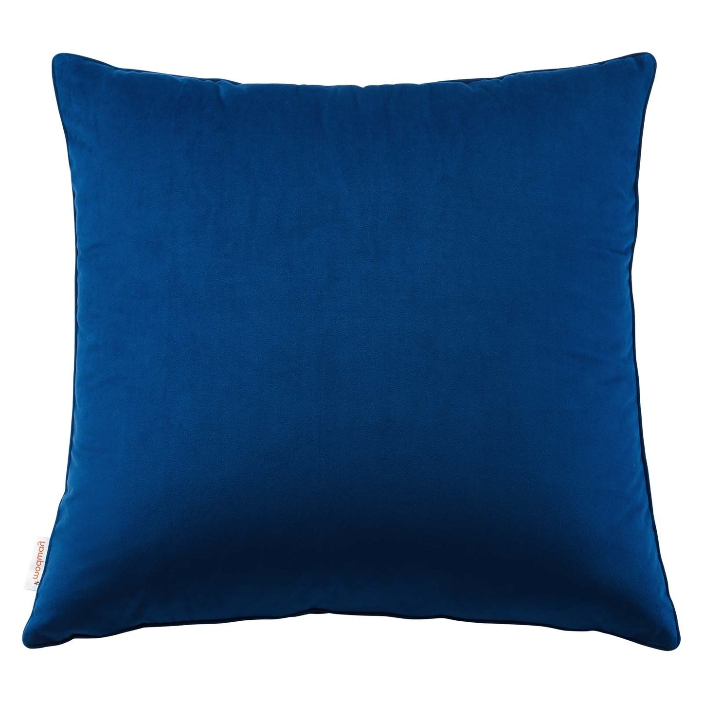 Enhance 24" Performance Velvet Throw Pillow, Velvet, Blue Navy, 20471