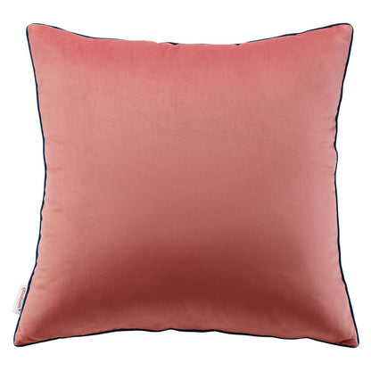 Accentuate 24" Performance Velvet Throw Pillow, Velvet, Red, 20472