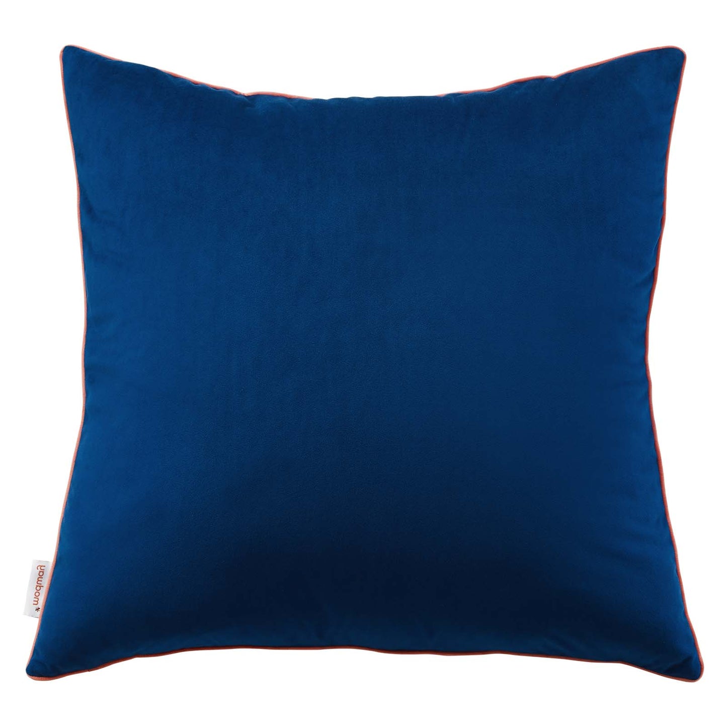 Accentuate 24" Performance Velvet Throw Pillow, Velvet, Blue Navy Pink, 20475