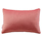 Enhance 18" Lumbar Performance Velvet Throw Pillow, Velvet, Red, 20476