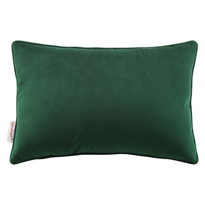 Enhance 18" Lumbar Performance Velvet Throw Pillow, Velvet, Green, 20478
