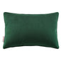 Enhance 18" Lumbar Performance Velvet Throw Pillow, Velvet, Green, 20478