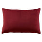 Enhance 24" Lumbar Performance Velvet Throw Pillow, Velvet, Red, 20490