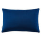 Enhance 24" Lumbar Performance Velvet Throw Pillow, Velvet, Blue Navy, 20491