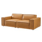 Restore Vegan Leather Loveseat, Faux Vegan Leather, Tan, 20496