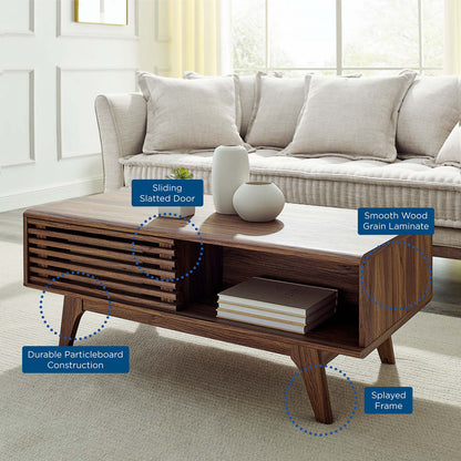 Render Coffee Table, Wood, Brown Walnut, 20520