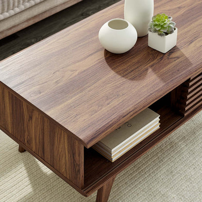 Render Coffee Table, Wood, Brown Walnut, 20520