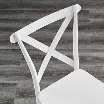 Gear Metal Dining Chairs - Set of 2, Metal, White, 20525