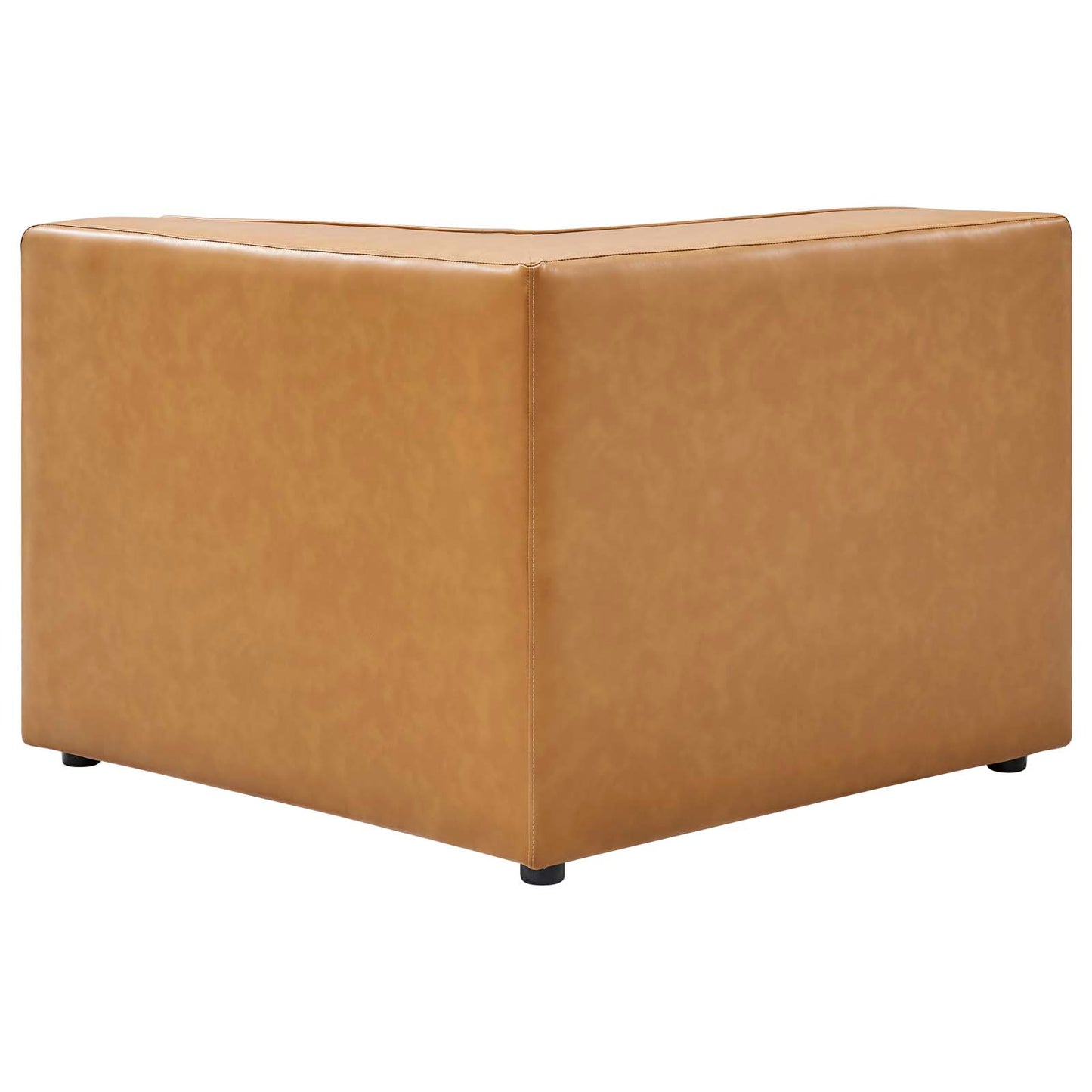 Mingle Vegan Leather 5-Piece Sectional Sofa, Faux Vegan Leather, Tan, 20545