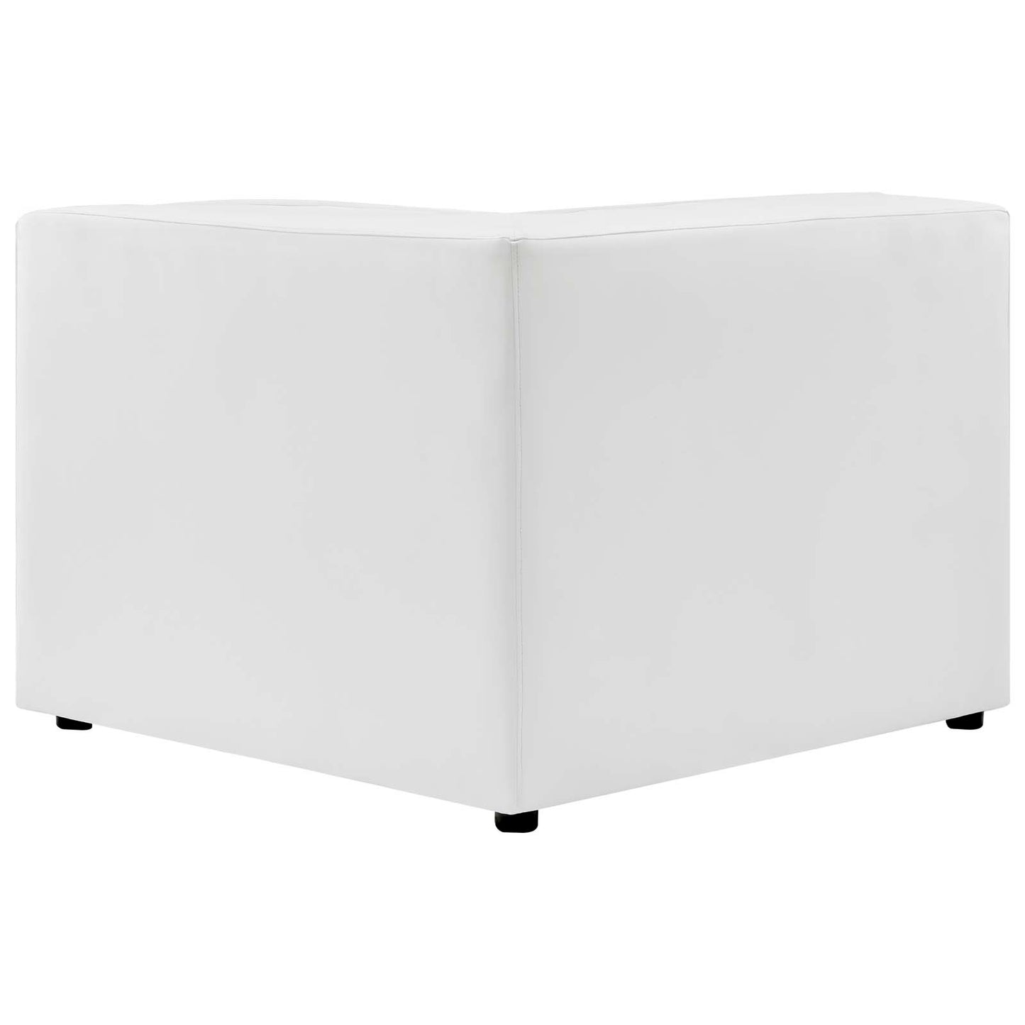 Mingle Vegan Leather 5-Piece Sectional Sofa, Faux Vegan Leather, White, 20546