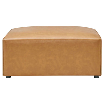Mingle Vegan Leather 7-Piece Furniture Set, Faux Vegan Leather, Tan, 20548