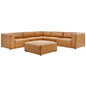 Mingle Vegan Leather 7-Piece Furniture Set, Faux Vegan Leather, Tan, 20548