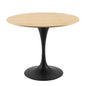 Lippa 36" Wood Dining Table, Wood, Balck Brown Natural, 20642