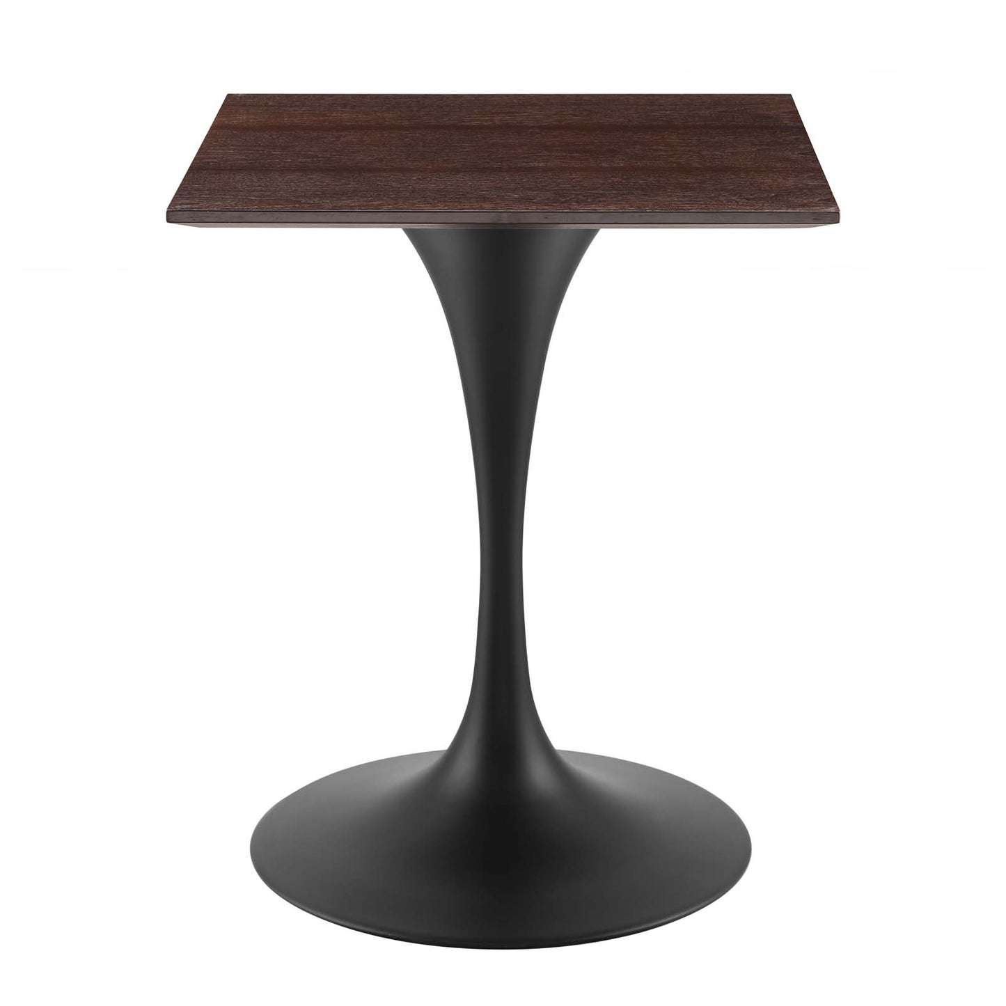 Lippa 24" Wood Square Dining Table, Wood, Black Dark Brown, 20645