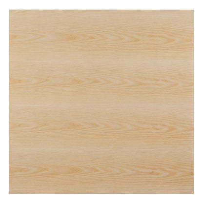 Lippa 36" Wood Square Dining Table, Wood, Balck Brown Natural, 20650