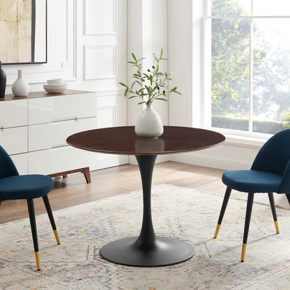 Lippa 40" Wood Dining Table, Wood, Black Dark Brown, 20655