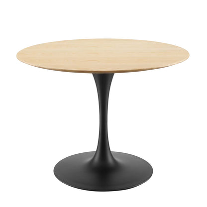 Lippa 40" Wood Dining Table, Wood, Balck Brown Natural, 20656