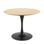 Lippa 40" Wood Dining Table, Wood, Balck Brown Natural, 20656