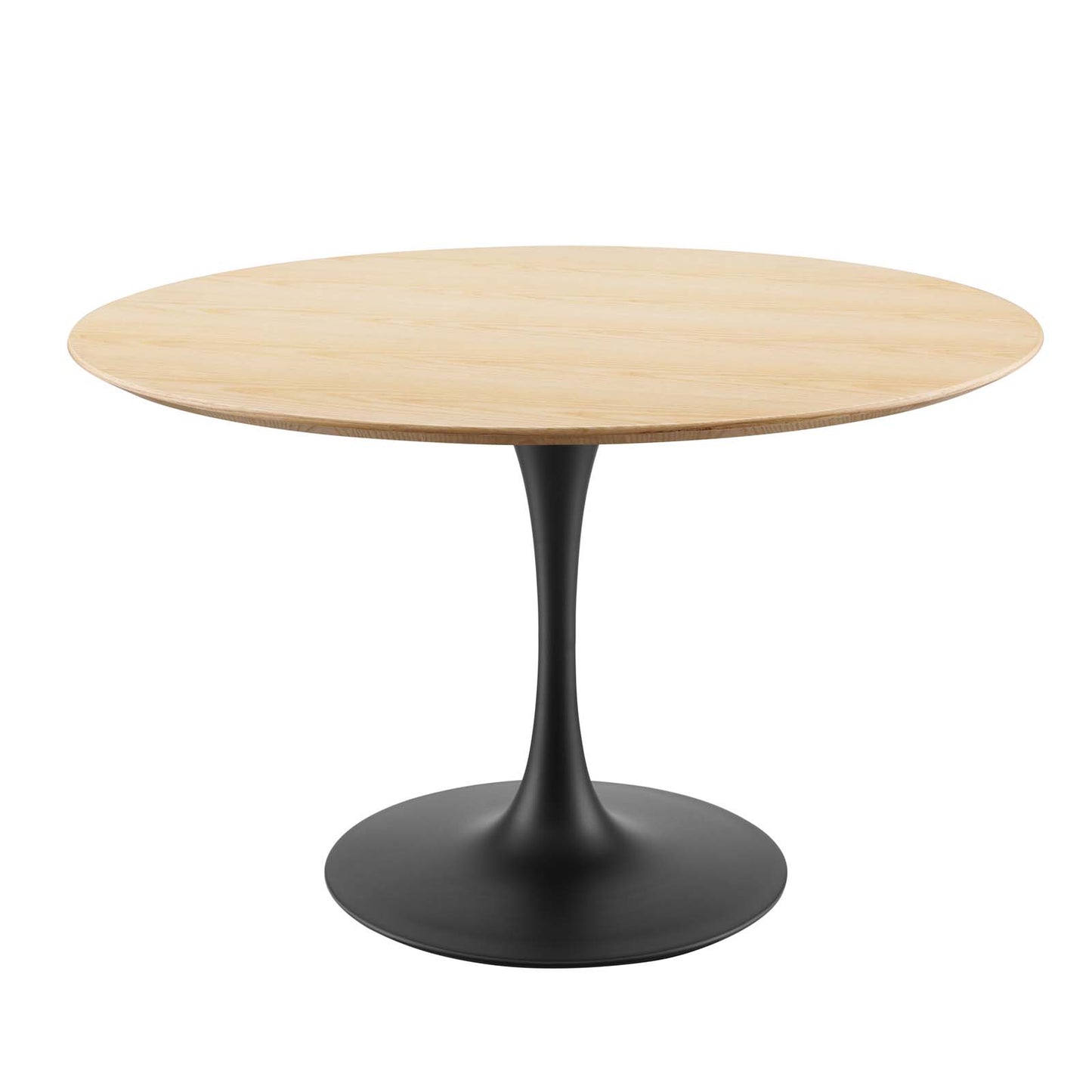 Lippa 47" Wood Dining Table, Wood, Balck Brown Natural, 20658