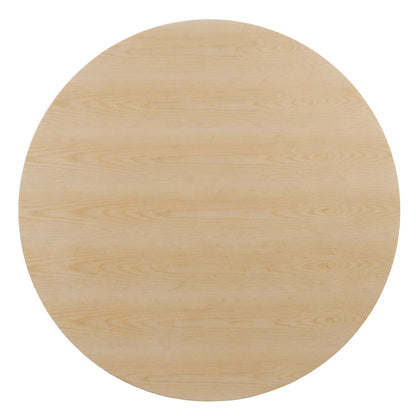 Lippa 60" Wood Dining Table, Wood, Balck Brown Natural, 20660