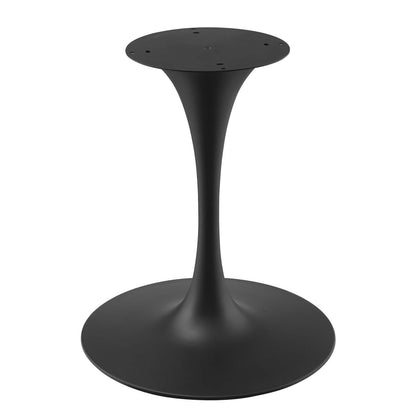 Lippa 40" Artificial Marble Dining Table, Artificial Marble, Metal Steel, Black, 20665