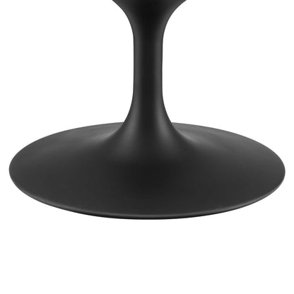 Lippa 48" Wood Oval Coffee Table, Wood, Metal Steel, Balck Brown Natural, 20674