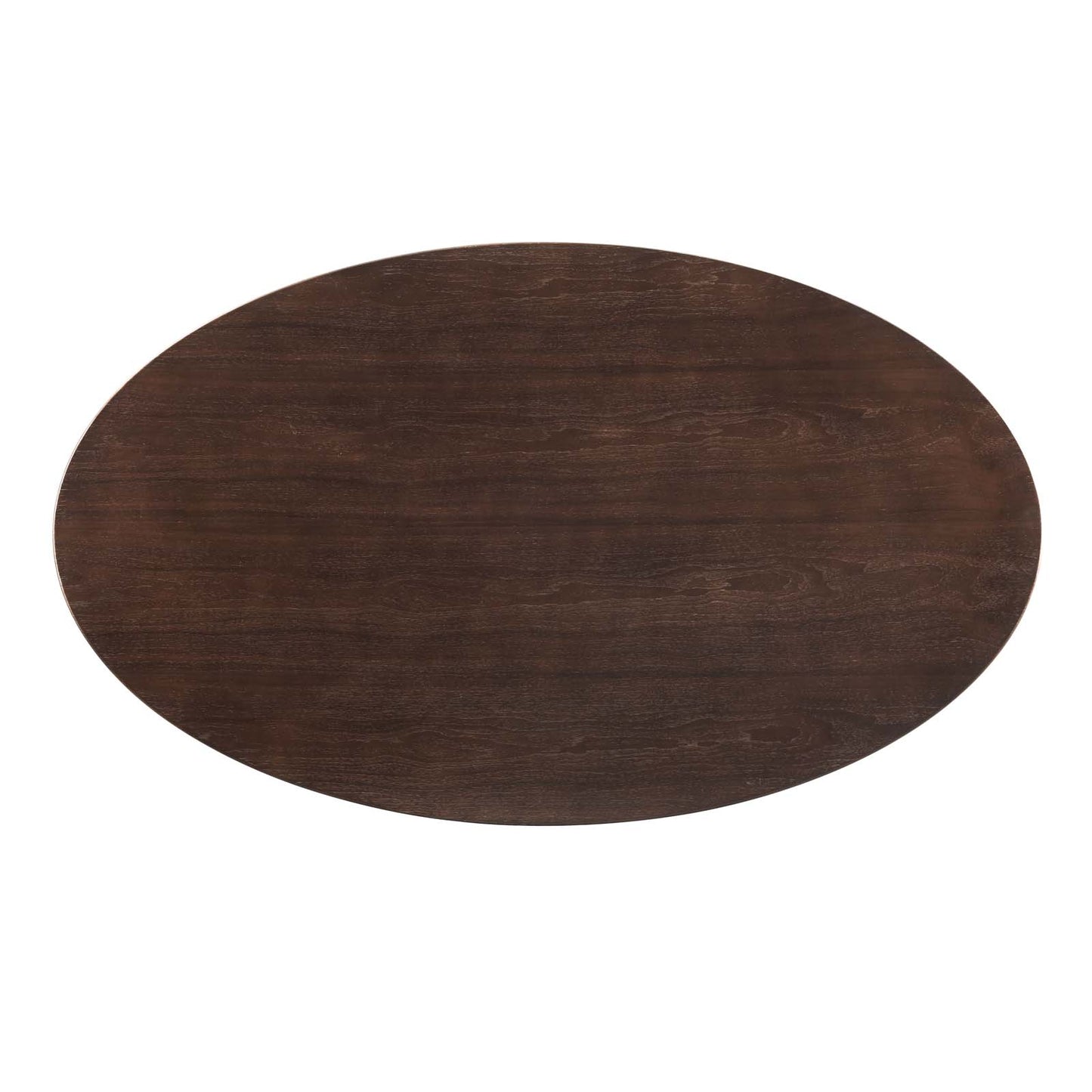Lippa 60" Wood Oval Dining Table, Wood, Black Dark Brown, 20678