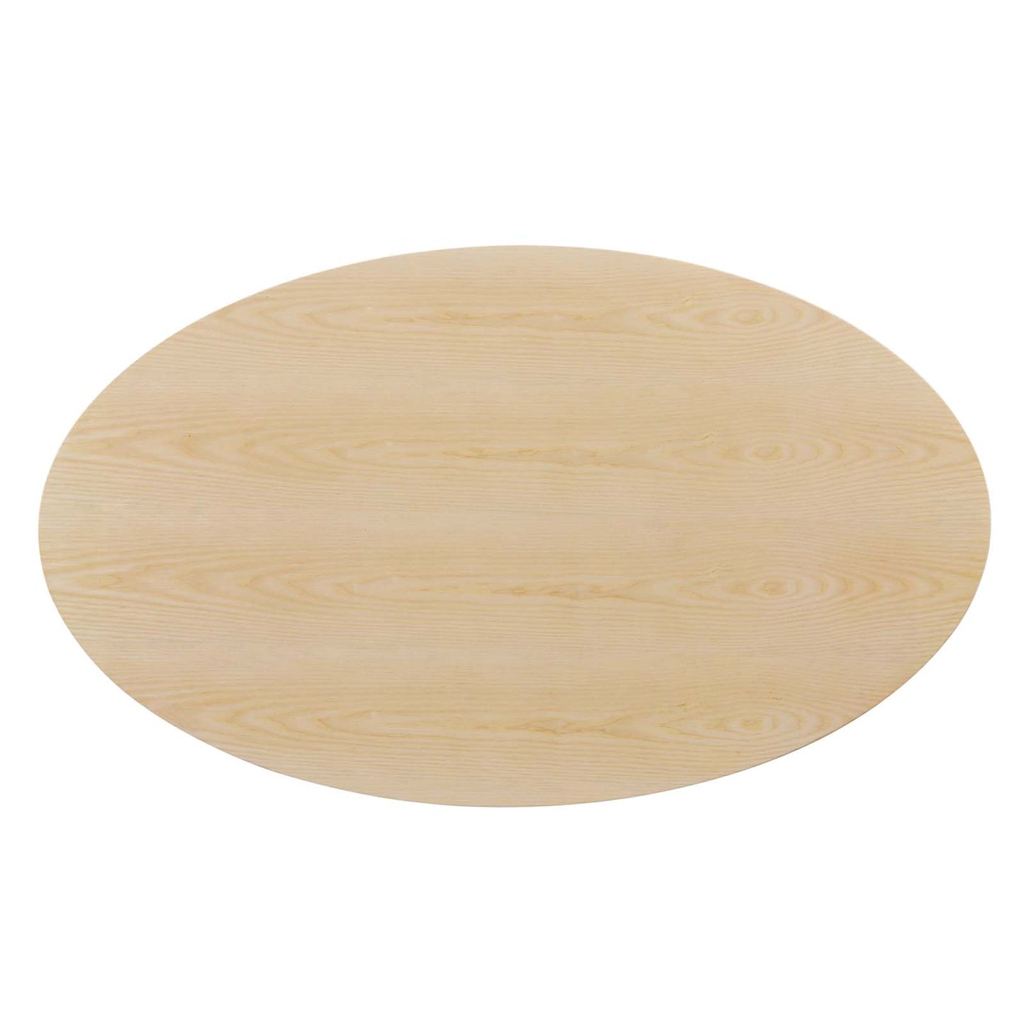 Lippa 60" Wood Oval Dining Table, Wood, Balck Brown Natural, 20679