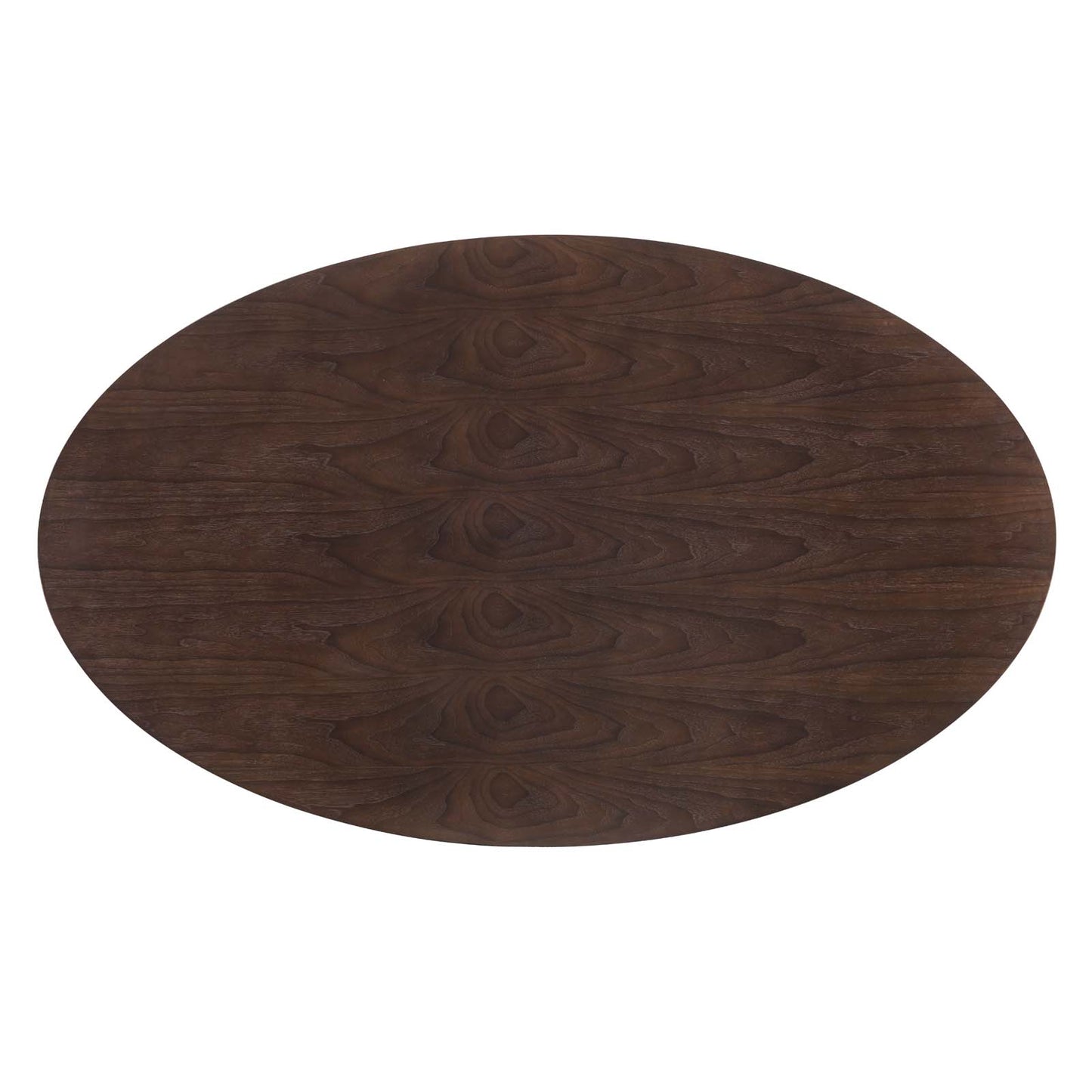 Lippa 78" Wood Oval Dining Table, Wood, Black Dark Brown, 20680