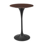 Lippa 28" Wood Bar Table, Wood, Metal Steel, Black Dark Brown, 20683