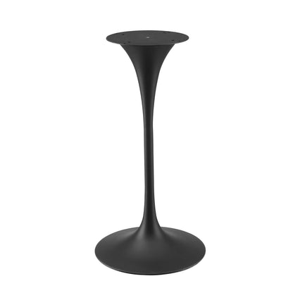 Lippa 28" Wood Bar Table, Wood, Metal Steel, Black Dark Brown, 20683