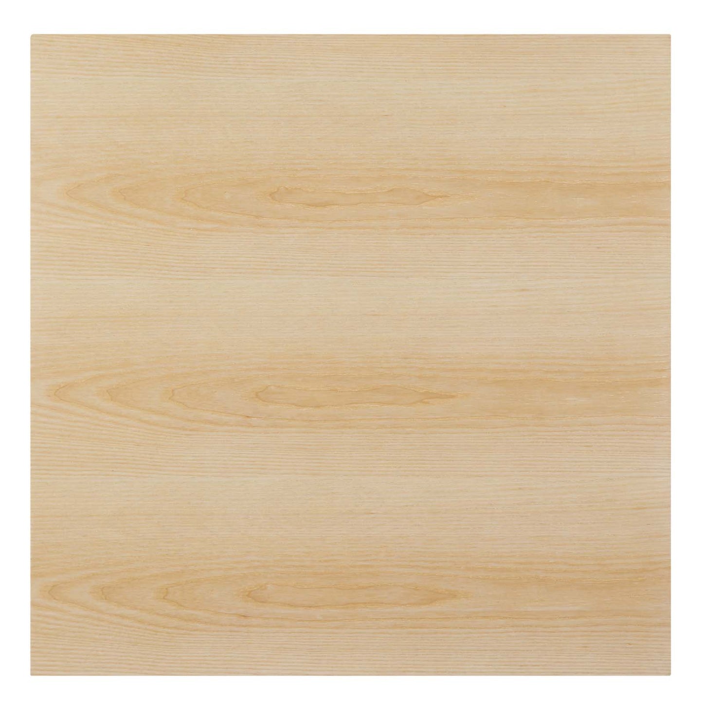 Lippa 28" Square Wood Bar Table, Wood, Metal Steel, Balck Brown Natural, 20686