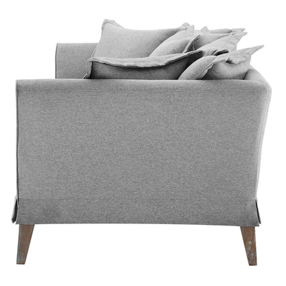 Rowan Fabric Sofa, Fabric, Light Grey Gray, 23151