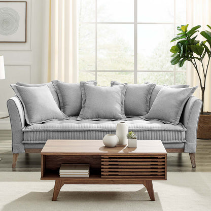 Rowan Fabric Sofa, Fabric, Light Grey Gray, 23151