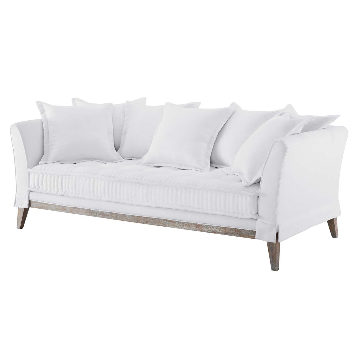 Rowan Fabric Sofa, Fabric, White, 23152