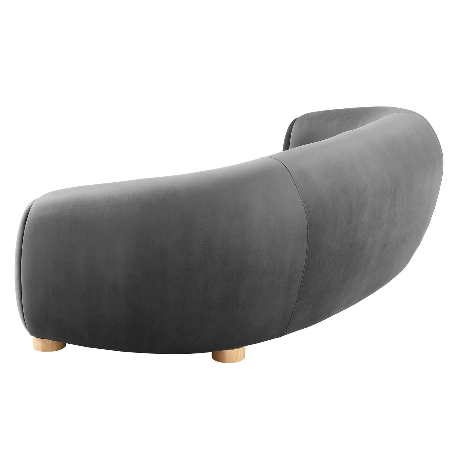 Abundant Performance Velvet Sofa, Velvet, Dark Grey Gray, 23132