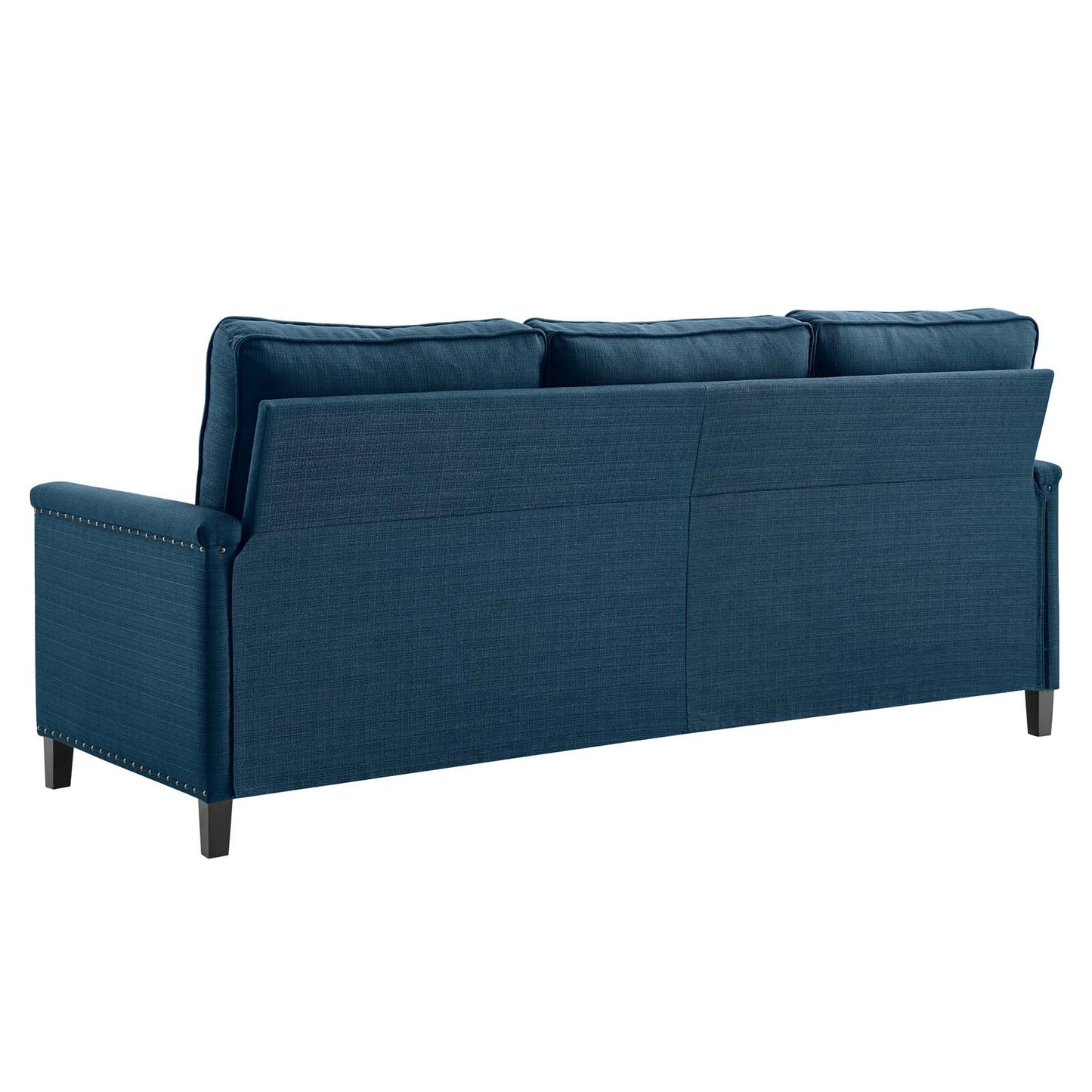 Ashton Upholstered Fabric Sofa, Fabric, Navy Blue, 20819