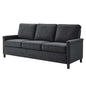 Ashton Upholstered Fabric Sofa, Fabric, Dark Grey Gray, 20821