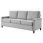 Ashton Upholstered Fabric Sofa, Fabric, Light Grey Gray, 20822