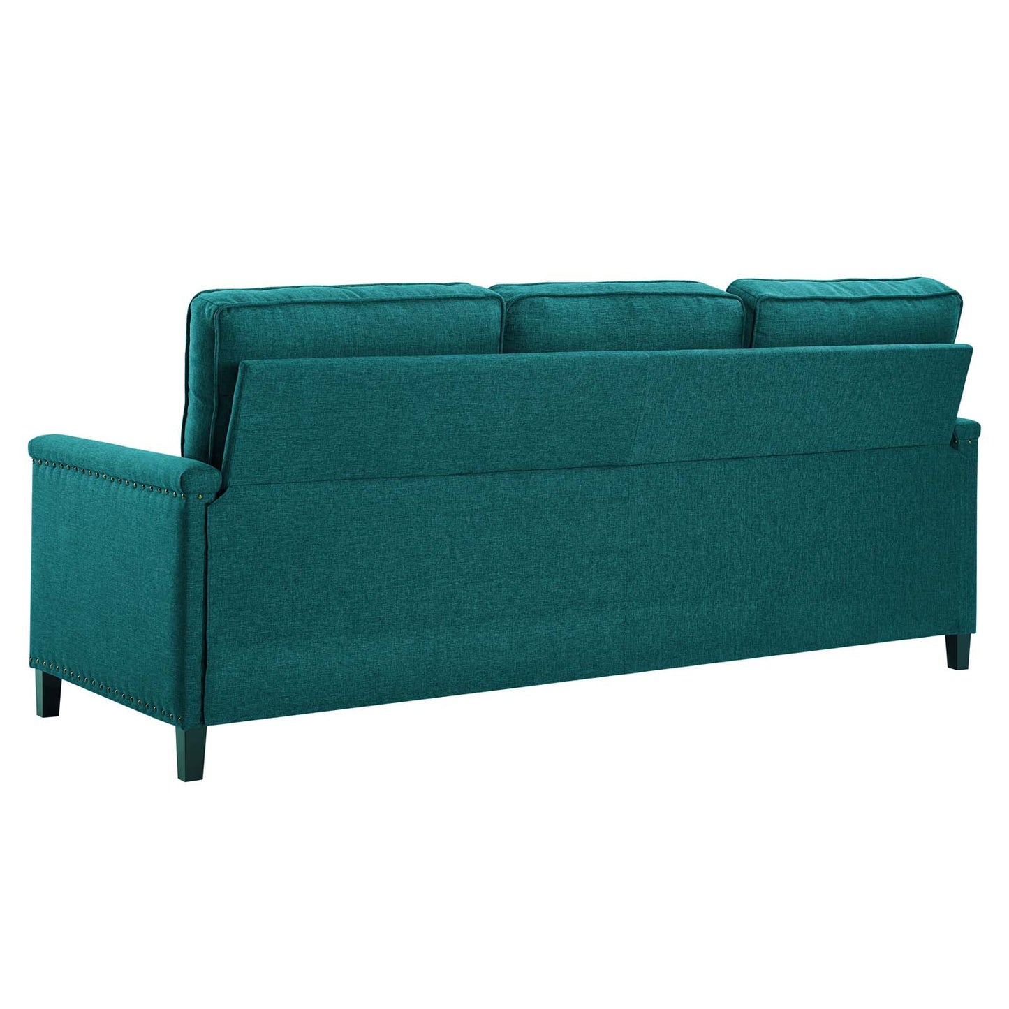 Ashton Upholstered Fabric Sofa, Fabric, Teal Blue, 20823