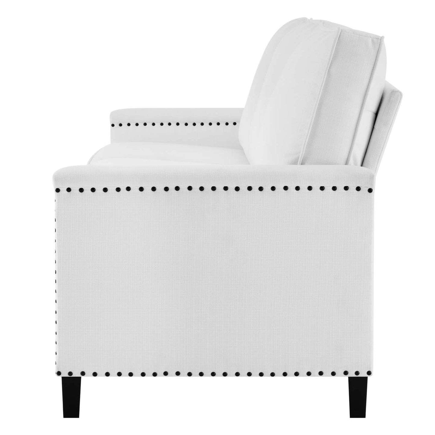 Ashton Upholstered Fabric Sofa, Fabric, White, 20824