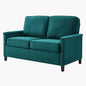 Ashton Upholstered Fabric Loveseat, Fabric, Teal Blue, 20830