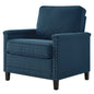 Ashton Upholstered Fabric Armchair, Fabric, Navy Blue, 20833
