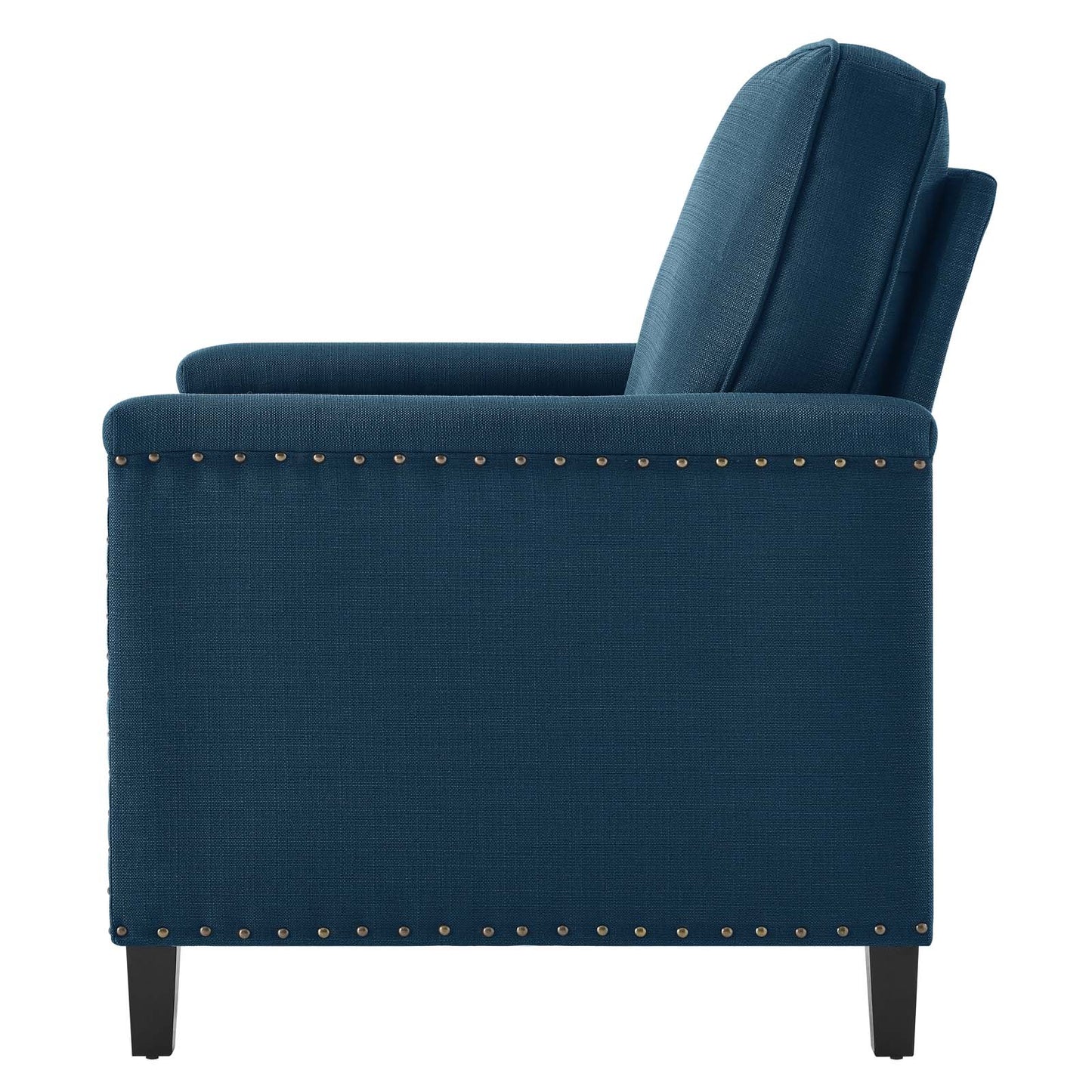 Ashton Upholstered Fabric Armchair, Fabric, Navy Blue, 20833