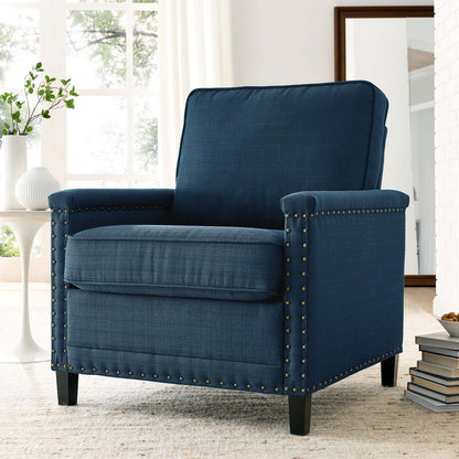 Ashton Upholstered Fabric Armchair, Fabric, Navy Blue, 20833