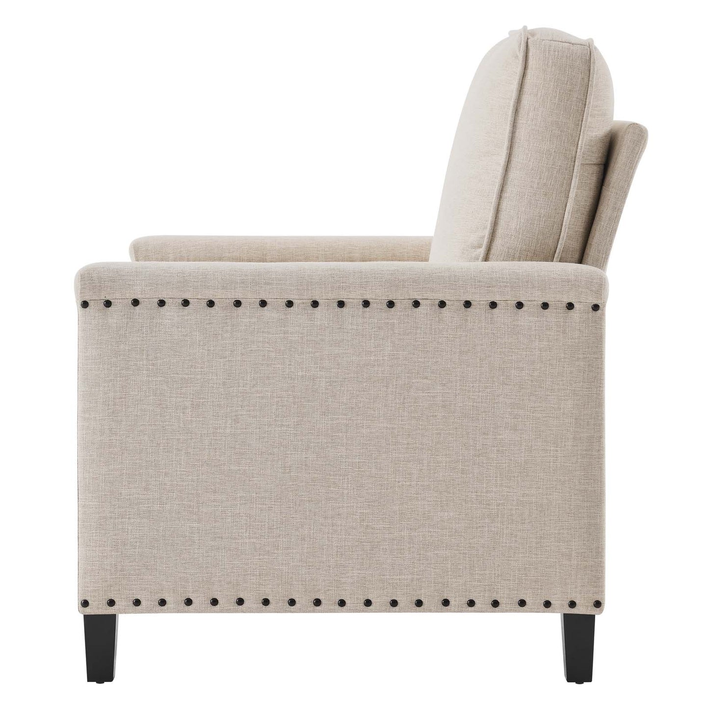 Ashton Upholstered Fabric Armchair, Fabric, Beige, 20834