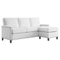 Ashton Upholstered Fabric Sectional Sofa, Fabric, White, 20852